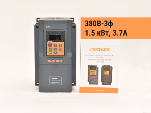 00030600 Частотный преобразователь INSTART SDI-G1.5-4B, 380В, 1,5кВт, 3,7А