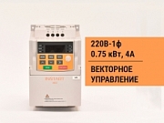 00040200 Частотный преобразователь INSTART MCI-G0.75-2B, 0,75 кВт, 220 В, фото