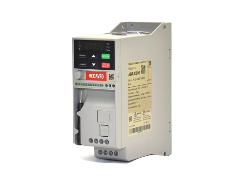 ABA00002 Преобразователь частоты VF-51-PK75-0004-S2-E20-B-H, 220В, 0,75кВт, 4А фото 2