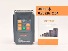 00090590 Частотный преобразователь INSTART LCI-G0.75-4B IP54, 380В, 0,75кВт, 2,5А