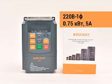 00090200 Частотный преобразователь INSTART LCI-G0.75-2B (S), 220В, 0,75кВт, 5А